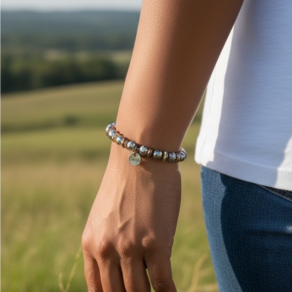 Erimish Silver and Gold Beaded Bracelet ***Bundle & Save on shipping costs! *** - Picture 6 of 6